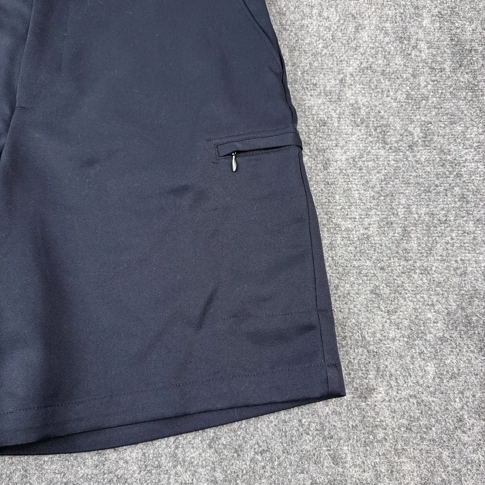 IZOD Golf Shorts Mens 36 Navy Blue Cargo XFG Performance Classic Zip Pocket